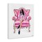 Stupell Industries Pink Stylish Glam Chair Canvas, design by Ziwei Li